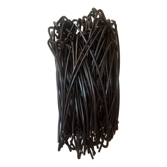 Chain Link Fence Wire Ties 9 Ga Steel Core 100 Pack Anti Rust BestPro 8-1/4" 